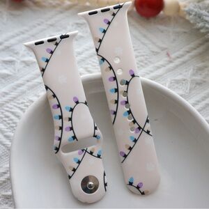 Christmas Lights Pattern Apple Watch Band Replacement - 38/40/41mm small
